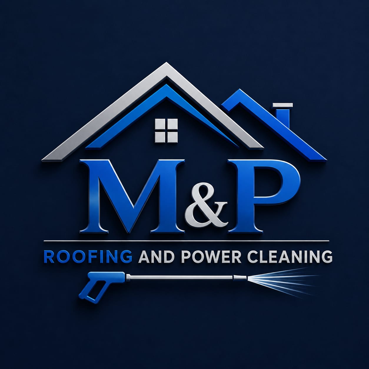 M & P Roofing and Power Cleaning logo